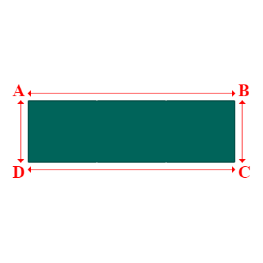Bâche plate rectangle en Protect cover 705 670gr/m², toile PVC Etanche Vert industrie - 10x3m