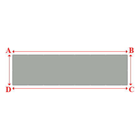 Bâche plate rectangle en Protect cover 705 670gr/m², toile PVC Etanche Gris clair - 12.4x3.3000000000000003m