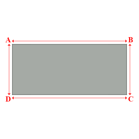 Bâche plate rectangle en Protect cover 705 670gr/m², toile PVC Etanche Gris clair RAL 7038 - 9.25x4.1m