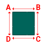 Bâche plate rectangle en Protect cover 705 670gr/m², toile PVC Etanche Vert industrie RAL 6026 - 1.9000000000000001x2m