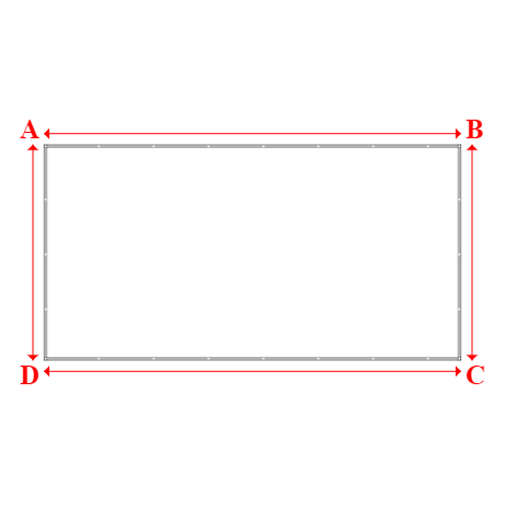 Bâche plate rectangle en Protect cover 705 670gr/m², toile PVC Etanche Blanc RAL 9016 - 5.8x3m