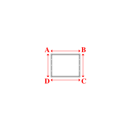Bâche plate rectangle en Protect cover 705 670gr/m², toile PVC Etanche Blanc RAL 9016 - 1.03x0.8200000000000001m