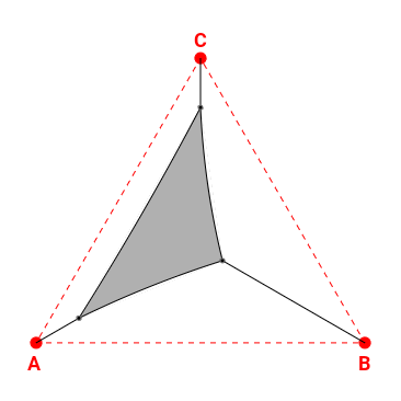 Voile d'ombrage triangle en Soltis Perform 92 alu/blanc 92-2051 - 0x0x0m