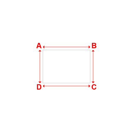 Bâche plate rectangle en Protect cover 705 670gr/m², toile PVC Etanche Blanc RAL 9016 - 1.6x1.12m