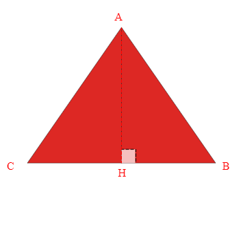 Bâche plate triangle en Protect cover 705 670gr/m², toile PVC Etanche Rouge RAL 3002 - 4x4x4m