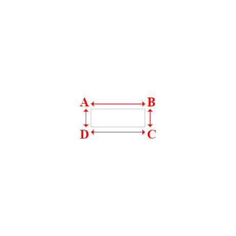 Bâche plate rectangle en Protect cover 705 670gr/m², toile PVC Etanche Blanc RAL 9016 - 1.05x0.35000000000000003m