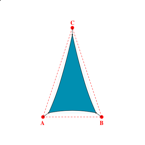 Voile d'ombrage triangle en Soltis Lounge 96 Acapuclo 96-50847 - 2,01x3,47x3,47m