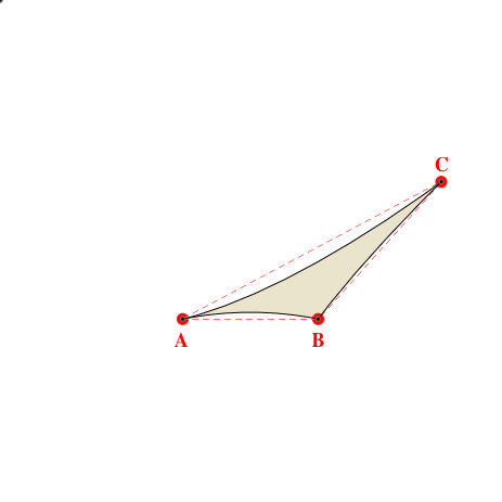Voile d'ombrage triangle en Soltis Perform 92 Karité 92-50843 - 2,50x3,39x5,40m