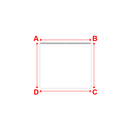 Bâche plate rectangle en Protect cover 705 670gr/m², toile PVC Etanche Blanc RAL 9016 - 1.8x1.6m