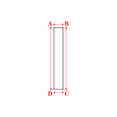 Bâche plate rectangle en Protect covert 905F3 900gr/m², toile PVC Etanche Blanc - 0.4x2.47m