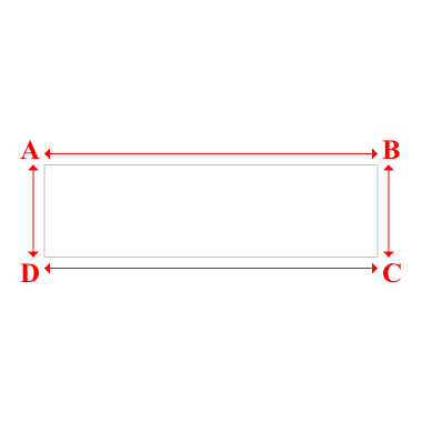Bâche plate rectangle en Protect cover 705 670gr/m², toile PVC Etanche Blanc RAL 9016 - 6.5x1.8m