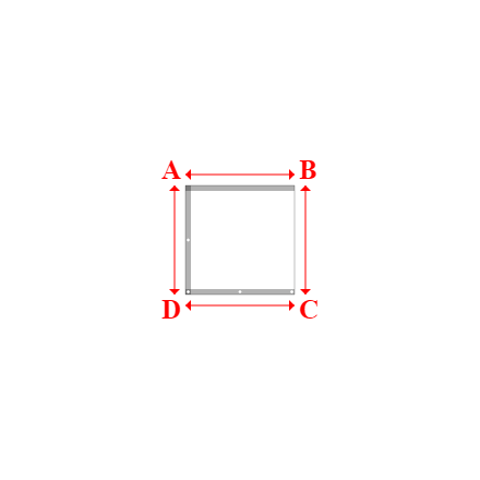 Bâche plate rectangle en AGIVIR™ COVER M2 Blanc - 1x1m