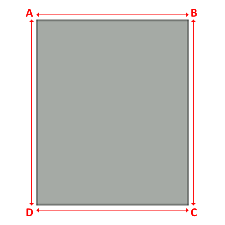 Bâche plate rectangle en Protect cover 705 670gr/m², toile PVC Etanche Gris clair RAL 7038 - 4.5x5.5m