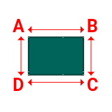 Bâche plate rectangle en Protect covert 905F3 900gr/m², toile PVC Etanche Vert industrie - 2.1x1.45m