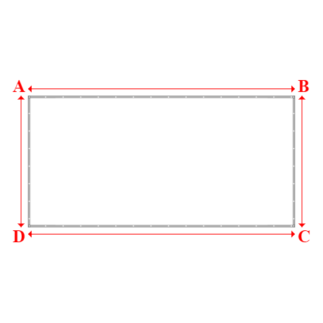 Bâche plate rectangle en Protect covert 905F3 900gr/m², toile PVC Etanche Blanc - 5.9x2.9m