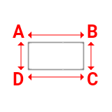 Bâche plate rectangle en Membrane PVC 670gr/m² Blanc RAL 9016 - 2.5x1.25m