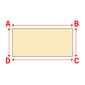 Bâche plate rectangle en Membrane PVC 670gr/m² Beige ral 1015 - 6x2.8000000000000003m