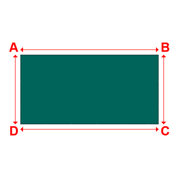 Bâche plate rectangle en Protect covert 905F3 900gr/m², toile PVC Etanche Vert industrie - 10.65x5.3500000000000005m