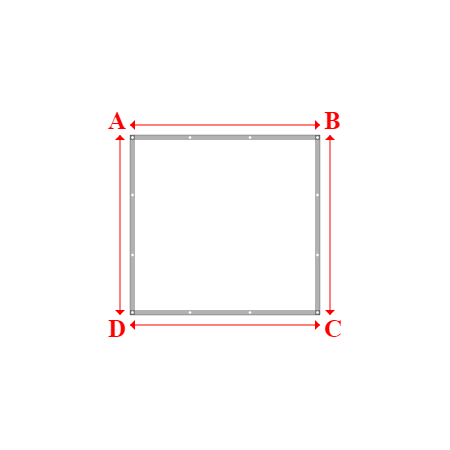 Bâche plate rectangle en Protect covert 905F3 900gr/m², toile PVC Etanche Blanc - 1.9000000000000001x1.8m