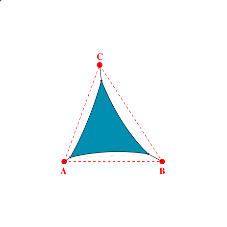 Voile d'ombrage triangle en Soltis Lounge 96 Acapuclo 96-50847 - 3,18x3,54x3,37m