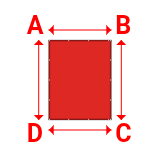 Bâche plate rectangle sur mesure en Protect covert 905F3 900gr/m², toile PVC Etanche Rouge - 2.16x2.76m