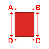 Bâche plate rectangle sur mesure en Protect covert 905F3 900gr/m², toile PVC Etanche Rouge - 2.19x2.75m