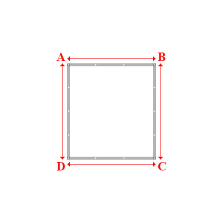 Bâche plate rectangle sur mesure en Protect covert 905F3 900gr/m², toile PVC Etanche Blanc - 1.78x1.93m