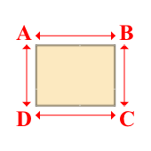 Bâche plate rectangle sur mesure en Membrane PVC 670gr/m² Beige ral 1015 - 2.15x1.66m