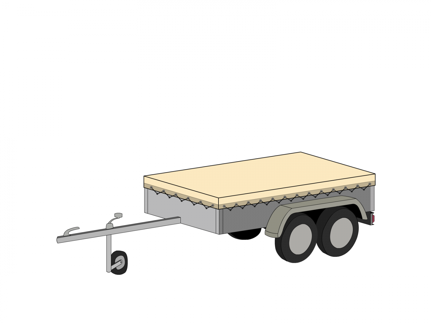 Bâche pour remorque BOCKMANN en Membrane PVC 670gr/m² Beige ral 1015