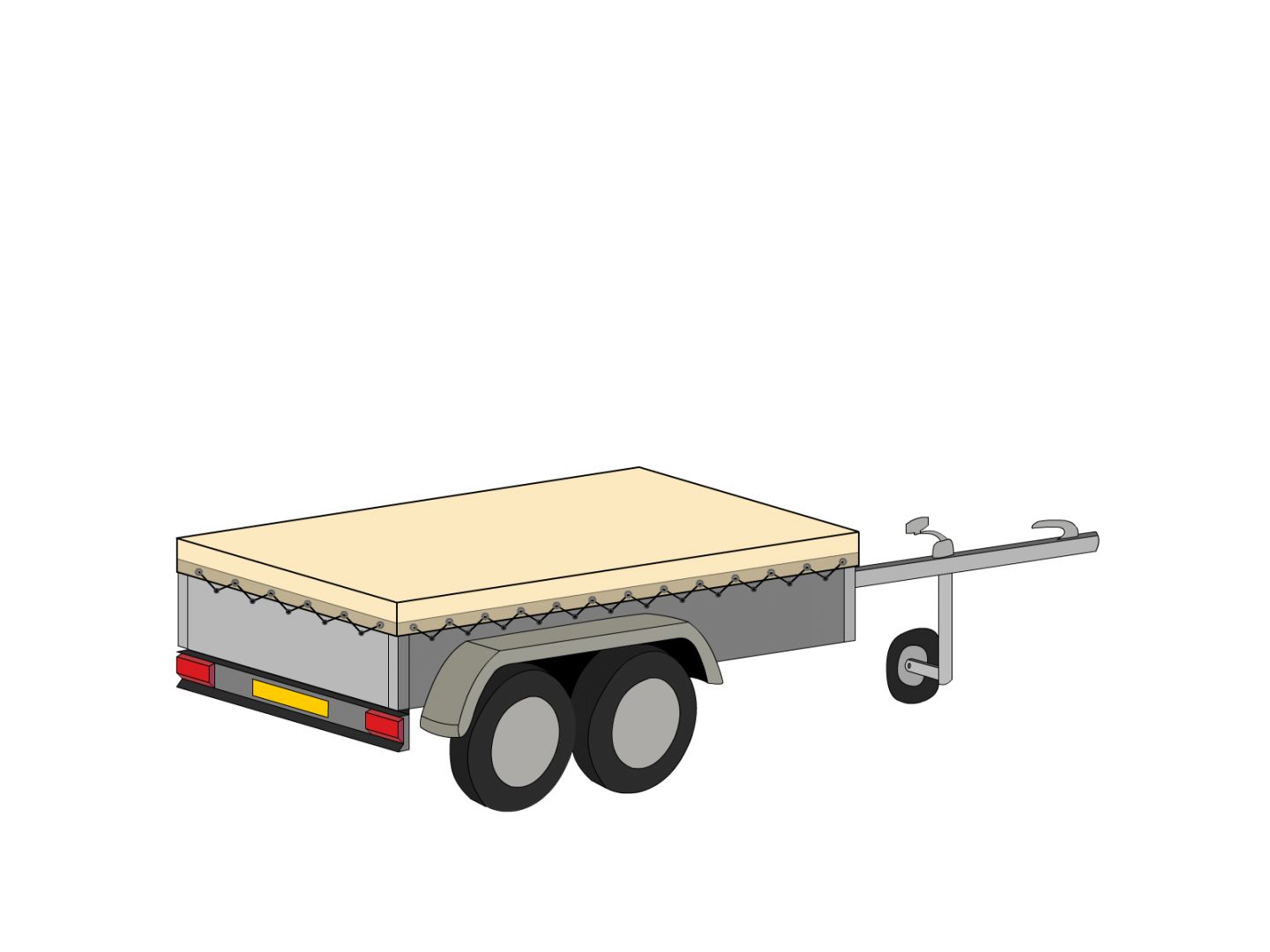 Bâche pour remorque BOCKMANN en Membrane PVC 670gr/m² Beige ral 1015