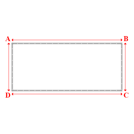 Bâche plate rectangle sur mesure en Protect covert 905F3 900gr/m², toile PVC Etanche Blanc - 4.20x1.83m