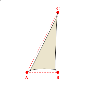 Voile d'ombrage triangle en Soltis Perform 92 Karité 92-50843 - 1,95x4,19x4,73m