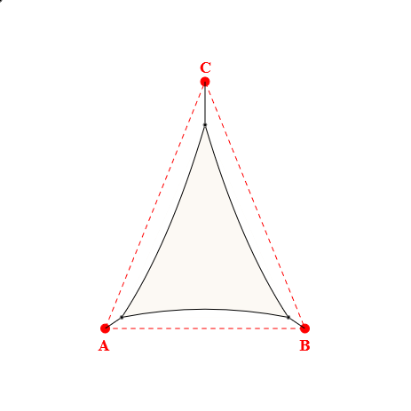 Voile d'ombrage triangle en Soltis Perform 92 Blanc 92-2044 - 2,50x3,14x3,14m