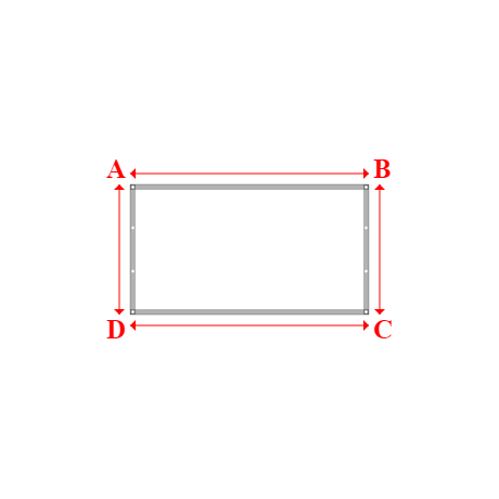 Bâche plate rectangle sur mesure en Protect covert 905F3 900gr/m², toile PVC Etanche Blanc - 2.20x1.20m
