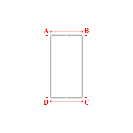 Bâche plate rectangle sur mesure en Protect covert 905F3 900gr/m², toile PVC Etanche Blanc - 1.15x2.20m