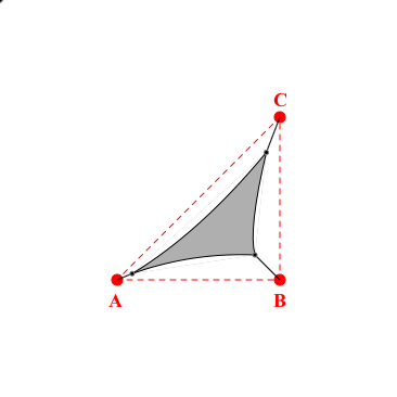 Voile d'ombrage triangle en Soltis Perform 92 Alu/grège 92-2046 - 2,28x1,90x3,33m