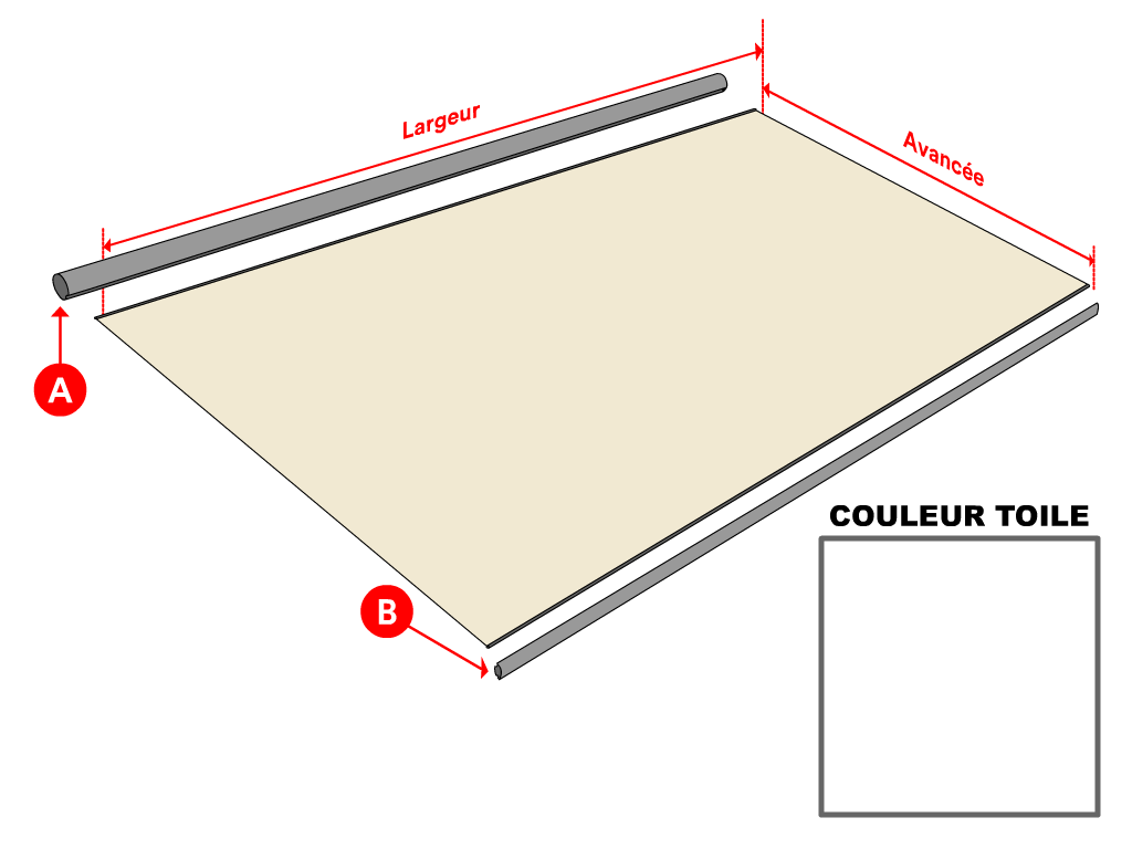 Toile Dickson Orchestra Rayure fantaisie 0744 Chantilly pour store banne - 2.5x1.5m