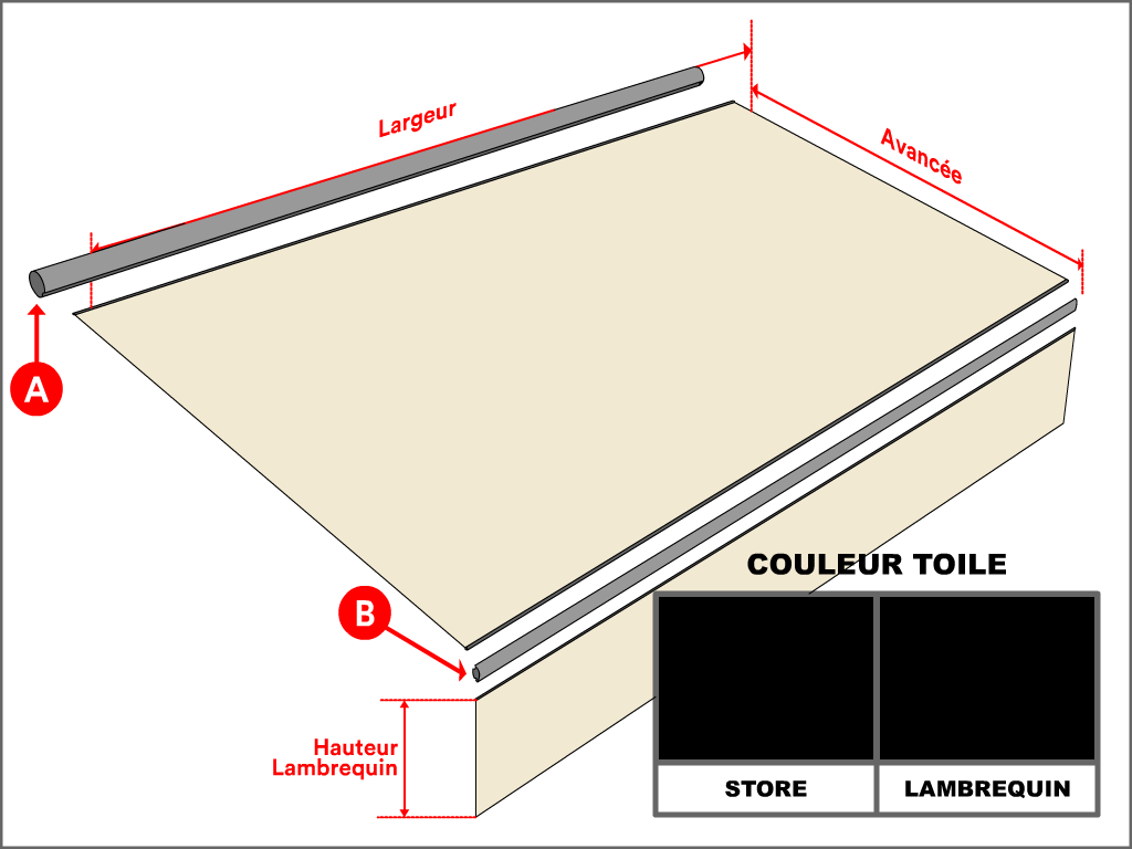 Toile Dickson Orchestra Rayure fantaisie 8615 Capri pour store banne - 2.5x1.5m
