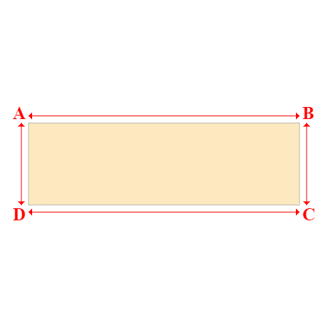 Bâche plate rectangle sur mesure en Membrane PVC 670gr/m² Beige ral 1015 - 8.60x2.60m