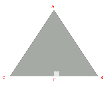 Bâche plate triangle en Membrane PVC 670gr/m² Gris clair RAL 7038 - 3.80x3.80x3.80m