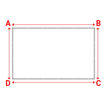 Bâche plate rectangle sur mesure en Protect covert 905F3 900gr/m², toile PVC Etanche Blanc - 4.00x2.50m