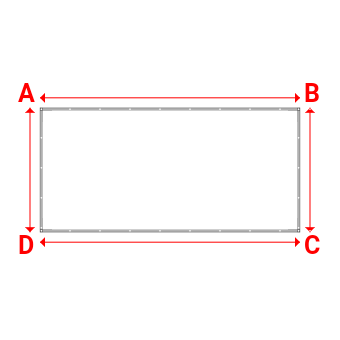 Bâche plate rectangle sur mesure en Protect covert 905F3 900gr/m², toile PVC Etanche Blanc - 4.62x2.21m