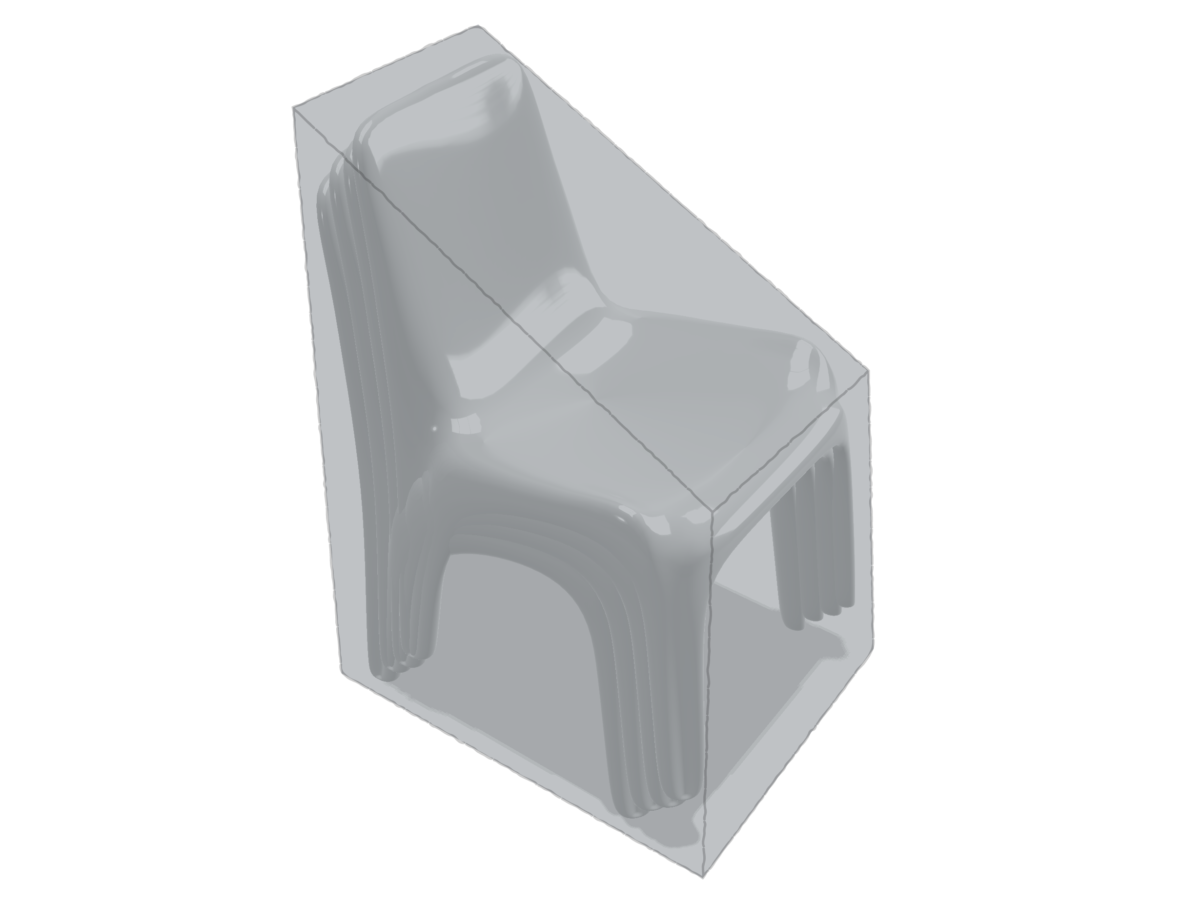 Chaise de jardin en POLY420 Gris