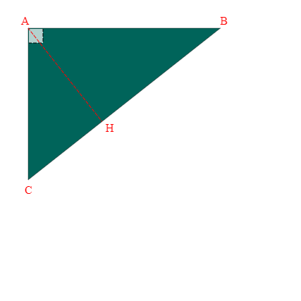 Bâche plate triangle en Membrane PVC 670gr/m² Vert industrie RAL 6026 - 3.80x4.84x3.00m