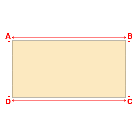Bâche plate rectangle sur mesure en Membrane PVC 670gr/m² Beige ral 1015 - 10.00x5.00m