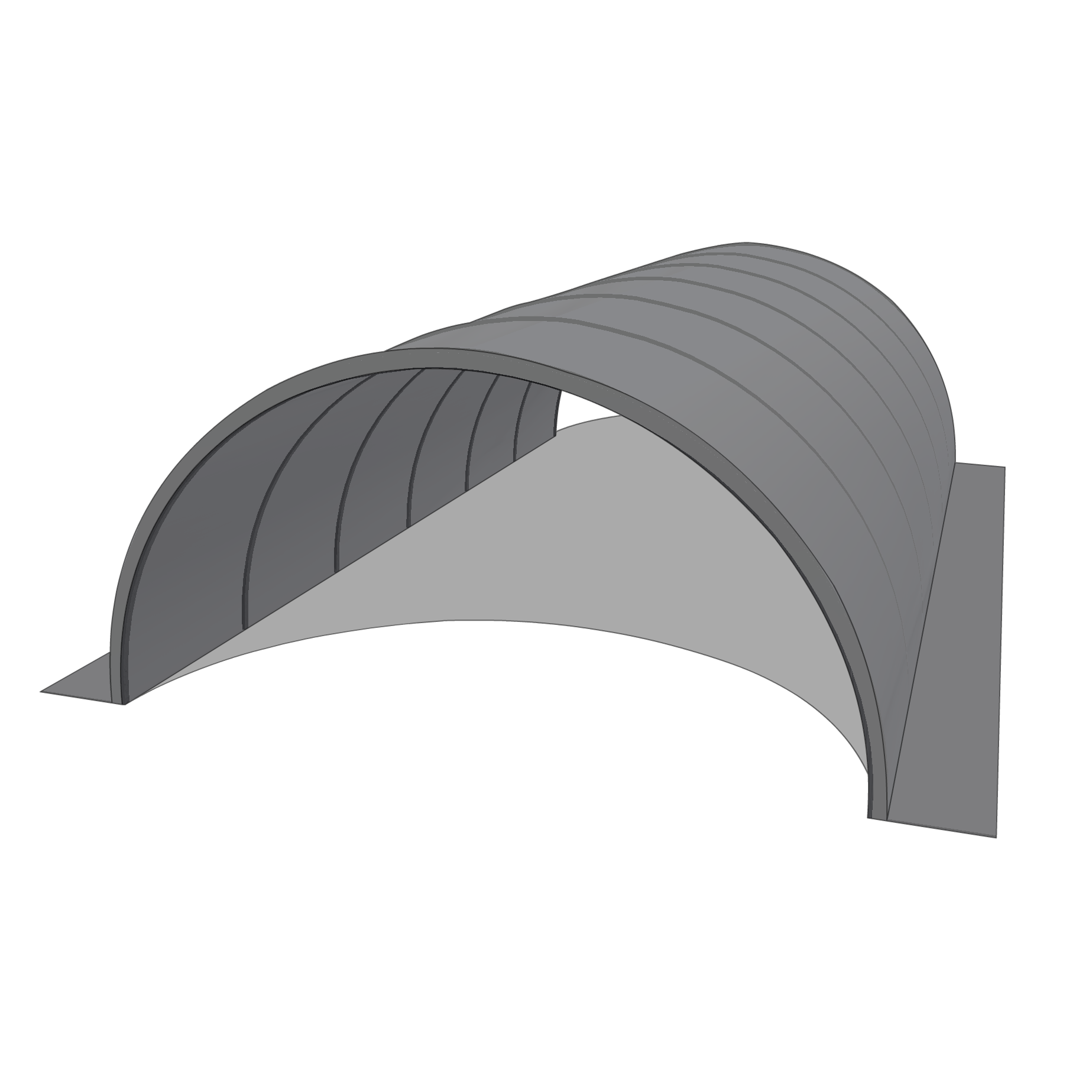 Bâche pour tunnel 13x30m  en AGRI 720 BC Gris/blanc