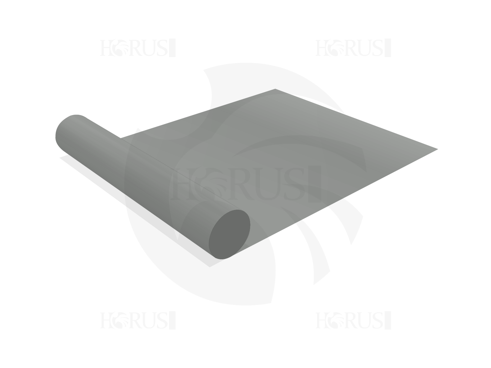 Bâche à la coupe - 10m X 2.7m - Membrane PVC 670gr/m² Gris clair RAL 7038