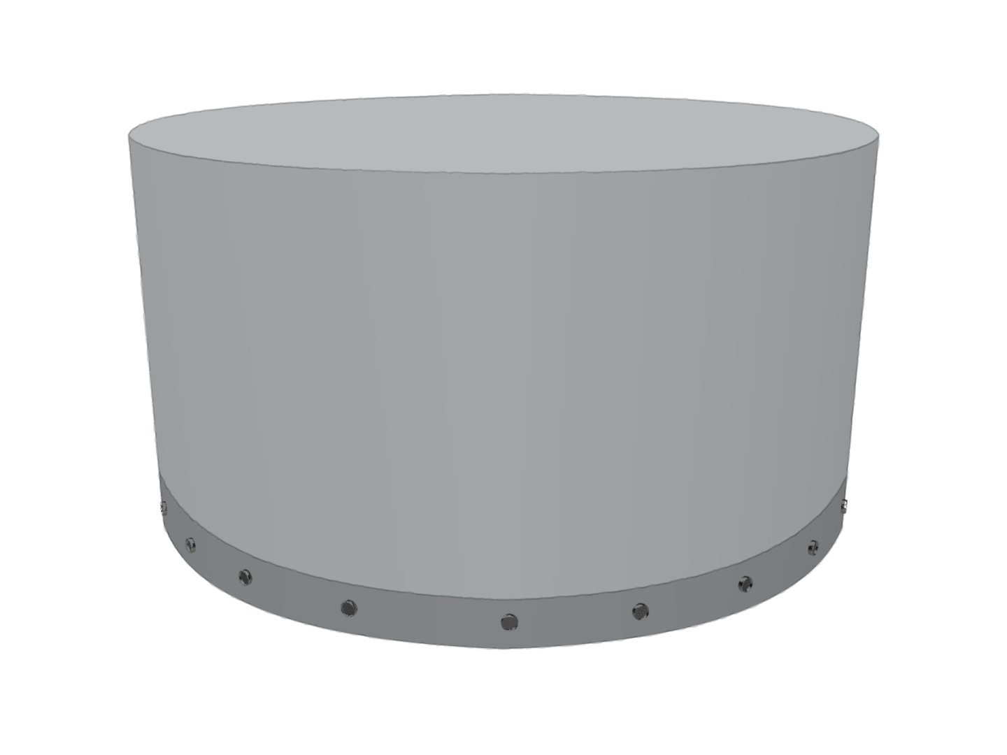 Housse Ronde en POLY420 Gris