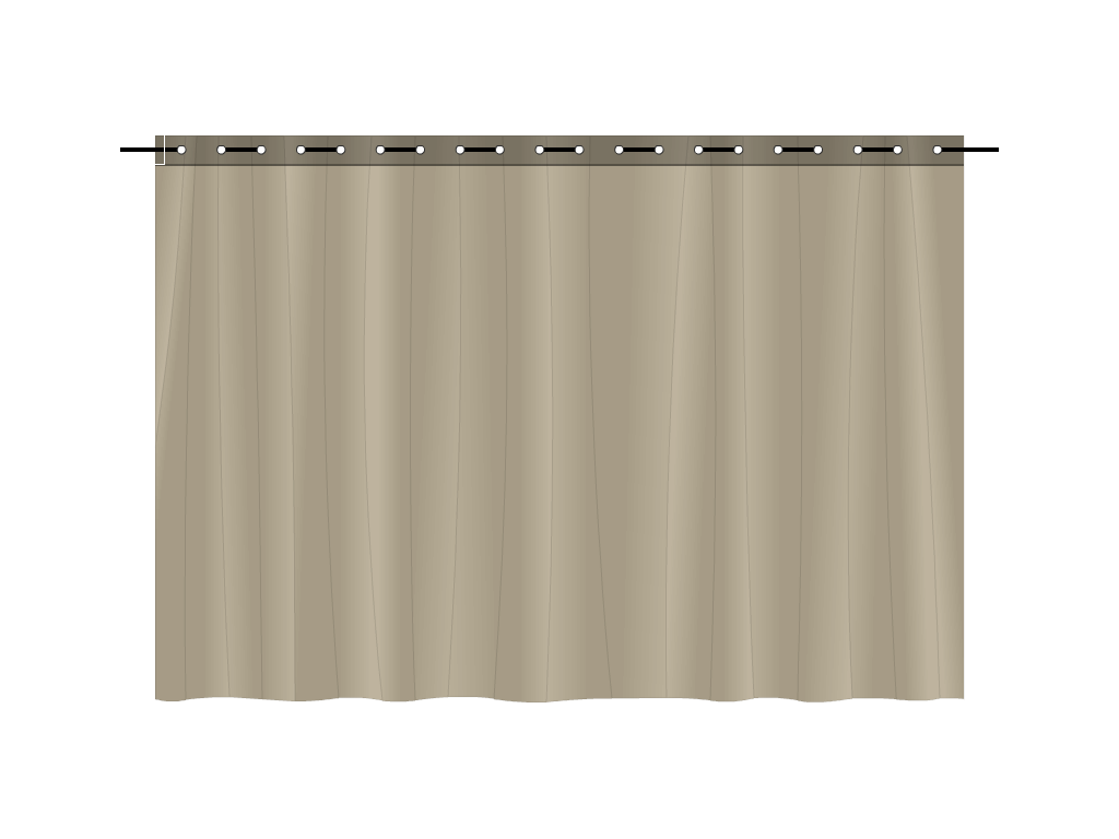 Rideau de séparation sur mesure en Membrane PVC 670gr/m² Beige ral 1015 - 2x1m