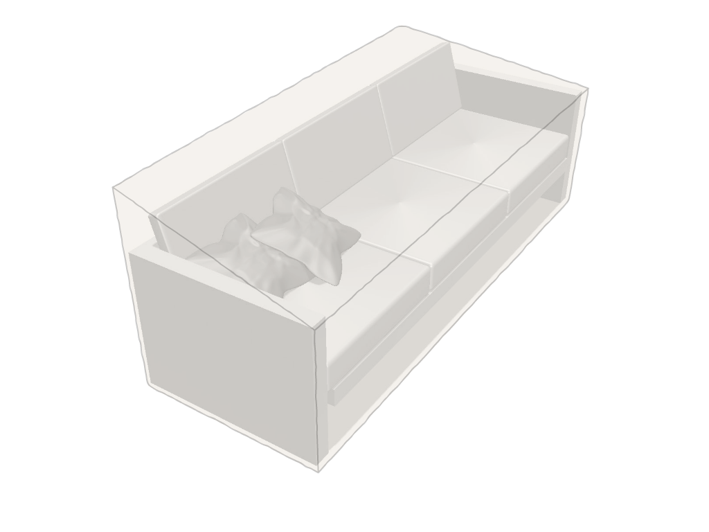 Canapé de jardin haut en POLY420 Beige